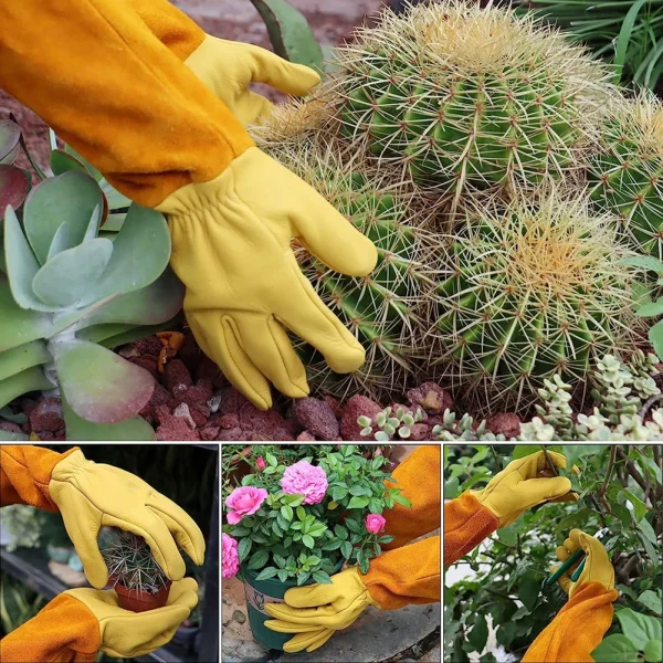 Rose Pruning Gloves | Thorn-Resistant Gardening Gloves with Long Forearm Protection for Men & Women - Image 4