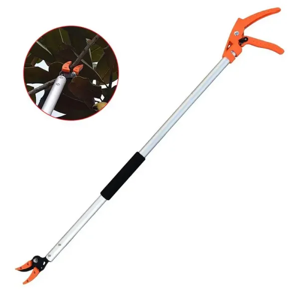 Cut and Hold Tree Pruner | Short Reach Branch Cutter & Fruit Picker with Rotating Blade Head - Image 2