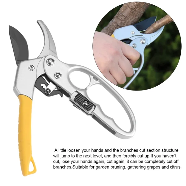 High Carbon Steel Pruning Shears | Durable Gardening Scissors & Branch Trimmers for Plant Care - Image 3