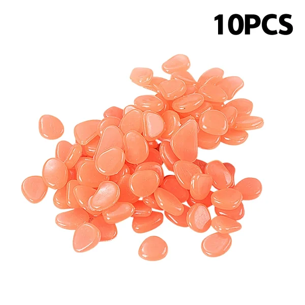 Fish Tank Decorative Aquarium Ornaments Stones Glow In The Dark Luminous Pebbles Stones For Garden Fluorescence Stone Nail Art - Image 13