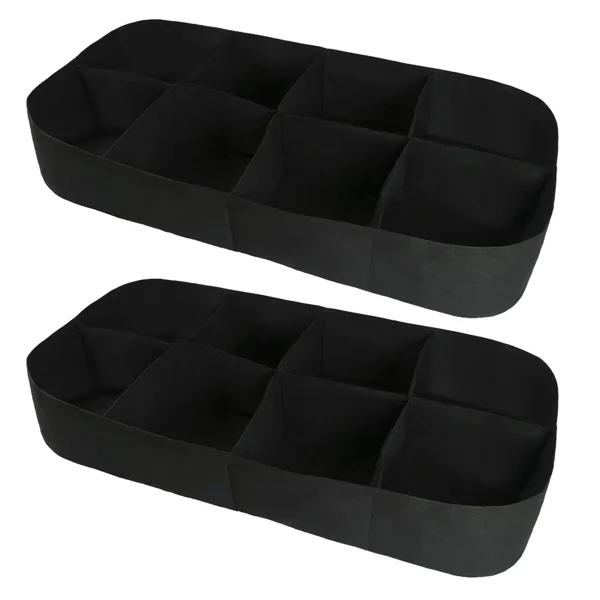 2Pcs Large Felt Multi-Grid Garden Planting Bags | Durable Vegetable & Flower Planting Pots - Image 7