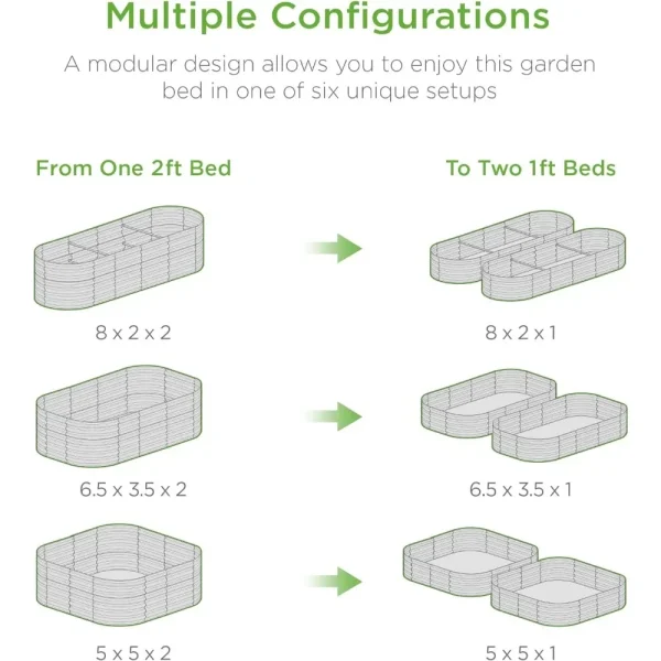 Best Choice Products 8x2x2ft Metal Raised Garden Bed, Oval Outdoor Deep Root Planter Box for Vegetables, Herbs w/ 4 Support Bars - Image 3
