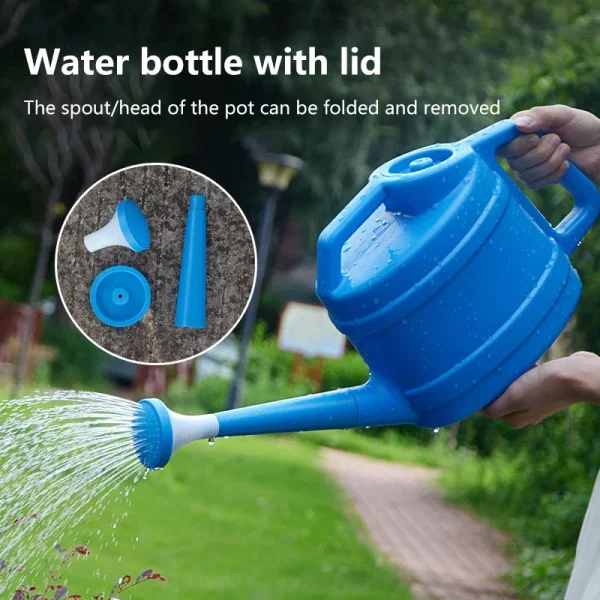 Plastic Long Spout Watering Can | Sprinkler for Gardening, Houseplants & Bonsai - Image 2