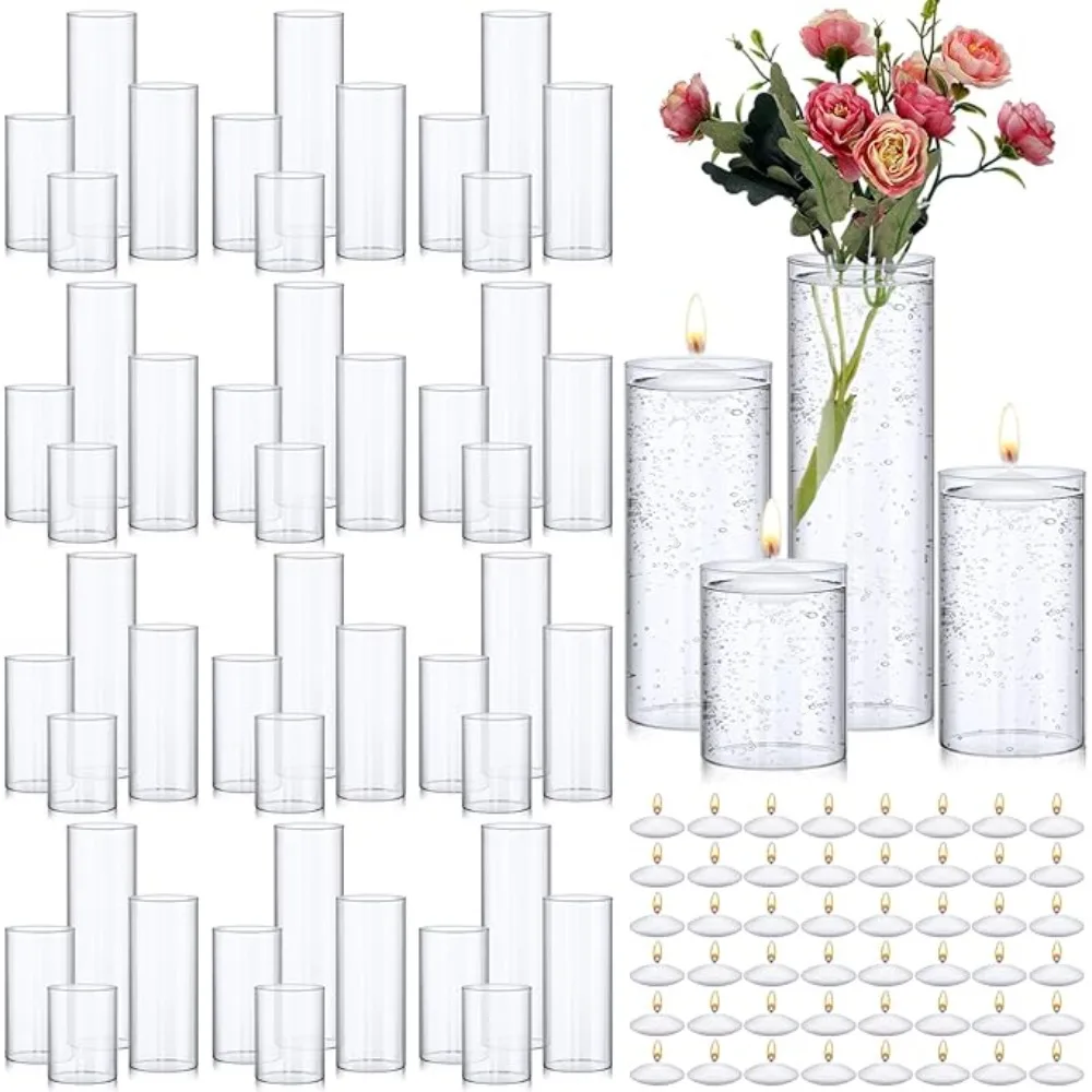 Clear Glass Cylinder Vases