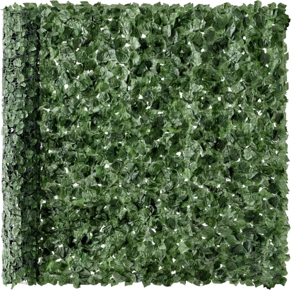 Best Choice Products Outdoor Garden 96x72-inch Artificial Faux Ivy Hedge Leaf and Vine Privacy Fence Wall Screen - Green