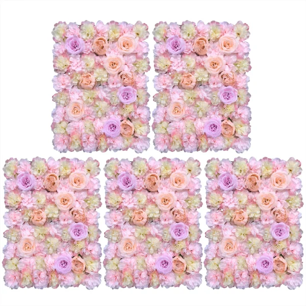 Artificial Wall Panels Flower Wall Mat Silk Flower Panels for Outdoor Garden Backyard Fence Privacy Screen and Indoor Wall Decor - Image 5