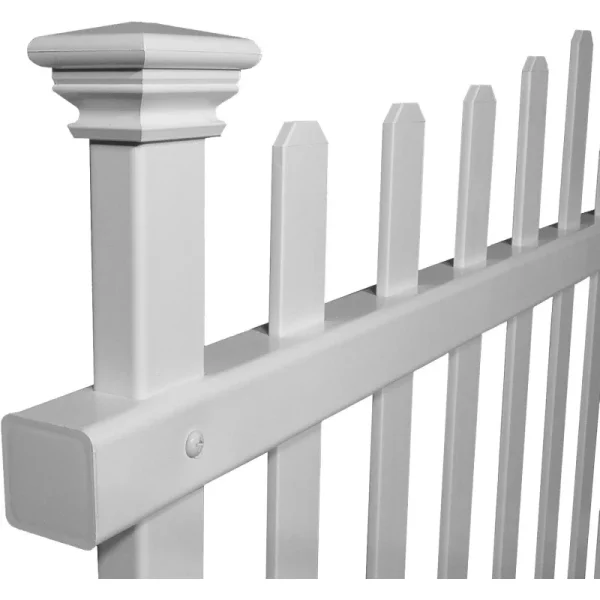 30in H x 40in W No-Dig Zippity Ashley Corner Vinyl Picket Fence | 2-Panel Decorative Garden Fence Border - Image 5