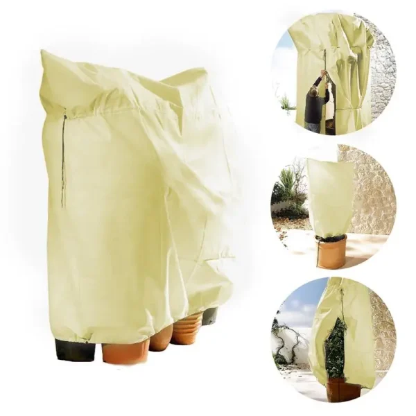 Heavy Winter Plant Cover | Anti-Frost Protection with Zipper & Drawstring - Image 3