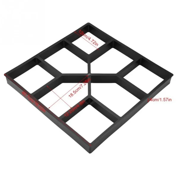 DIY Garden Pavement Mold | Plastic Road and Path Paving Mould for Brick Stone Design - Image 9