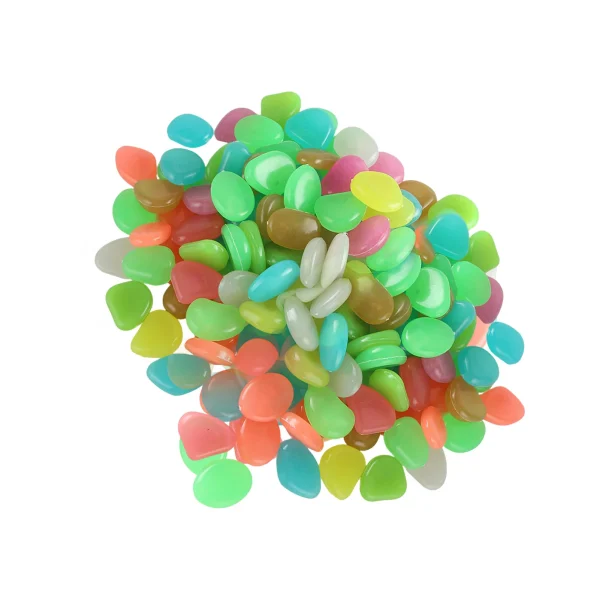 Glowing Garden Pebbles Small Glowing Pebbles Mini Garden Decorative Stones 200pcs Mini Decorative Stones Glow In The Dark - Image 8