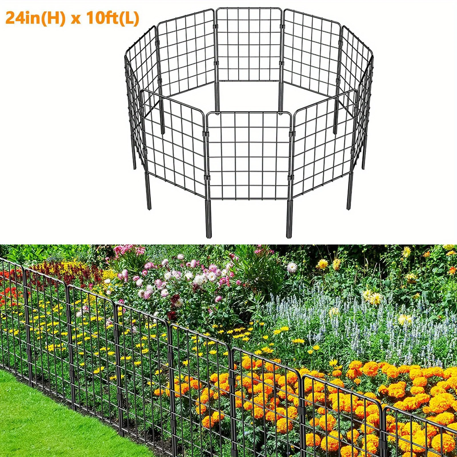 10-Pack Metal Garden