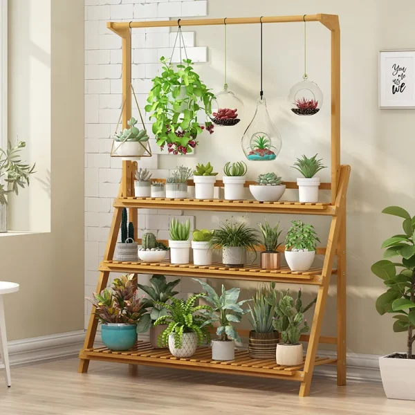 3-Tier Folding Bamboo