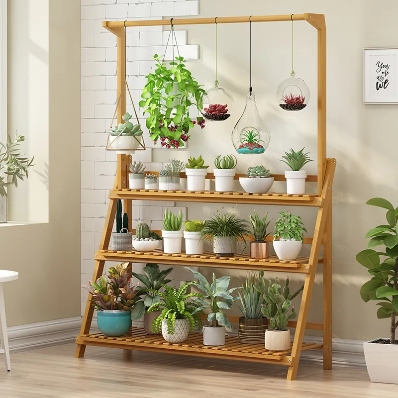 3-Tier Folding Bamboo