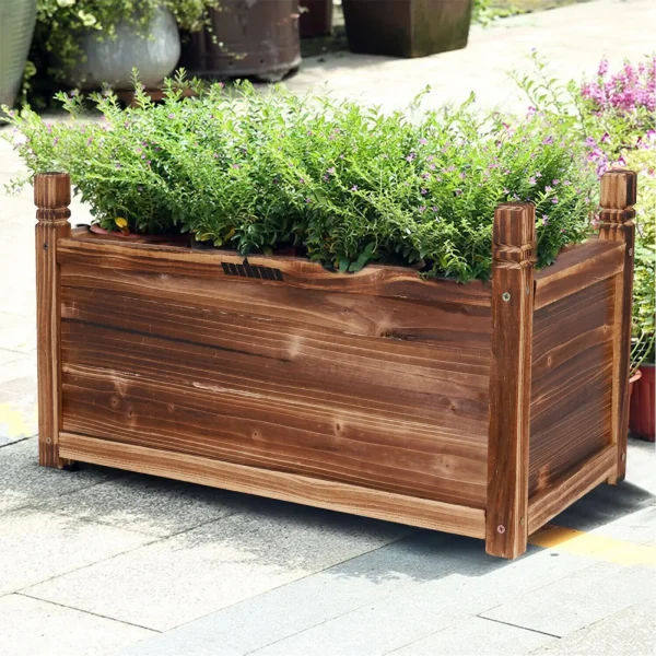 Wooden Planting Box for Elevated Garden Beds | 12-inch, 24-inch, 36-inch Sizes for Vegetables & Flowers - Image 5